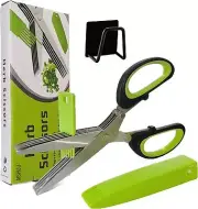 5 Blade Herb Scissors Salad Chopper for Lettuce Scallions, Herbs, Etc., Multi