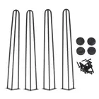 HG 4pcs 28in Hairpin Coffee Table Legs Heavy Duty Sturdy Modern Table Legs