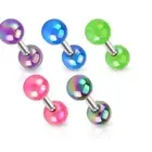 1,2mm Helix Tragus Piercing Pearlescent Ear Barbell Pearl Cartilage Z397