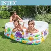 【INTEX】海底動物方型戲水游泳池159x159x50cm -340L 3歲+(57471N)