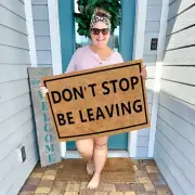Keep Custom Welcome Mats Door Mats Home Decor Housewarming Gifts | Funny New