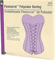 Dritz Flexicurve Polyester Boning 22yd, White, 12 mm Wide