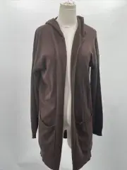 LYR by Splendid Women's Loop Knit Cacao Brown Cardigan Size S Style # RF2I210