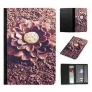 PASSPORT ITINERARY ORGANIZER|VINTAGE CHOCOLATE FLOWER FLAKES