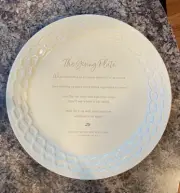 CLEARANCE Mary & Martha Giving Plate - Easter, Valentines J8300 scriptures