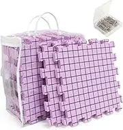 Adnkwolivt Blocking Mats for Knitting & Crochet Projects 9 Pack, Blocking Board for Crocheting Knitting Blocking Mats and Pins, 150 T-Pins and Storage Bag