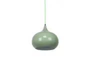 Kirby Inverted Bowl Metal Cord Drop Pendant Light Lamp - Light Green.