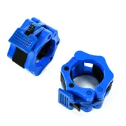 50mm Pair Lock Jaw Collars Olympic Barbells Muscle Clamp Bar Lockjaw 2'' Blue