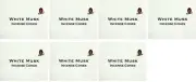 White Musk Incense Cones x 70 cones (HANDMADE) KAMINI