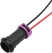 2 Pin Circular Waterproof Fog Lamp Socket Plug Male Female Connector For Rx7 813972926 813972923(Lavender)
