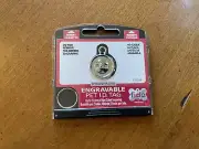 FIDO by Hillman Engravable Pet I.D. Tag Polished Chrome 137349