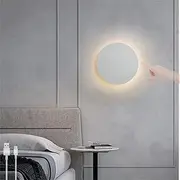Wall Light USB Rechargeable Wall Lamp with Touch Control Switch Wall Light Battery Operated Cordless Wall Sconce for Bedroom Living Room Balcony Bedside Warm White (Warm Light,White)