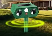 2025 Upgraded Solar Animal Repellent,Ultrasonic Animal Repeller Outdoor with Motion Sensor Cat, Squirrel, Deer, Dog, Raccoon, Skunk, Rodent,Rabbit Repellent for Yard, Garden, Lawn,4 Pack