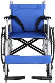MSXBMSY Manual Wheelchair, Smart Folded Old Man Wheelchair, Light Aluminum Alloy Trolley, Disabled Care Wheelchair