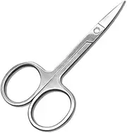 Myynti Stainless Steel Nail Scissor Manicure for Nails Eyebrow Nose Eyelash Cuticle Scissors Curved Pedicure Makeup Tools(1 PCS Steel Scissor)