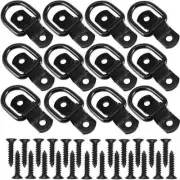 12 Pcs D Ring Tie down Anchor 1/4" Heavy Duty Trailer Anchor Lashing Rings 2400