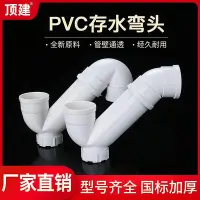 在飛比找Yahoo!奇摩拍賣優惠-頂建 PVC存水彎排水管S型彎防臭彎頭帶檢查口下水管配件50