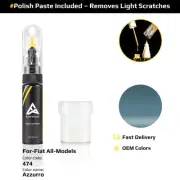 Touch Up Paint For Fiat All Models 474 Azzurro With Polish Paste