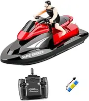 Yardwe 1PC Remote Control Racing Boat with High Toughness Chassis Speed Present for Water Play