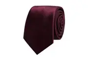Jeff Banks Occasions Range Stylish Modern Formal Suit Tie Silk Plain Bordeaux