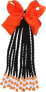 NULYLU Girls Braided Wig Hair Extensions Beads Ponytail Braid Hairpiece for Daily Wear
