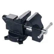 Bench Vise with Swivel Base 4-1/2 inch Light Duty Built-in Anvil 4-Mounting Hole
