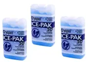 Cryopak 3 Ice Packs for Use in Insulated Bags and Coolers