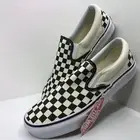 Unisex VANS CHECKERBOARD SLIP-ON BLACK/OFF WHITE US Size 9.5 Men’s - 11 Women’s