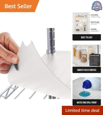 Heavy Duty Waterproof Wire Shelf Liner - Set of 6 - Prevent Spills & Keep Ite...