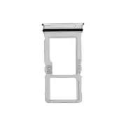 SIM microSD Card Tray Single for Motorola One 5G Ace Moto G 5G Frosted Silver