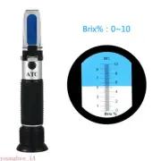 Sugar Refractometer ATC 0-10% Brix Handheld Sugar Meter Sugar Content Testing