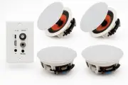 Herdio 6.5'' Bluetooth Ceiling Speakers 600W 4 Speakers +Wall Amplifier Receiver