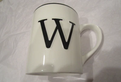 Williams Sonoma "W" Initial Mug *new*
