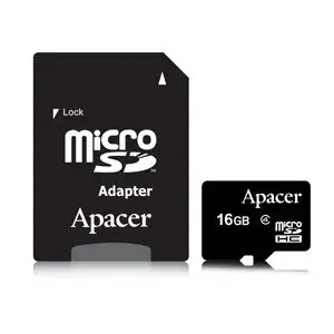 Apacer 宇瞻 16GB micro SD 記憶卡 (附轉卡)