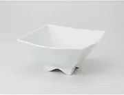 White square 7.0 bowl [20.5 x 20.5 x 10cm 1150cc 850g] [specialties Menhachi] [for Chinese Asian noodle shop Japanese unit restaurant business]