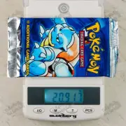 20.917g Blastoise art! Pokemon Base Set Booster Pack TCG 4th print UK 1999-2000