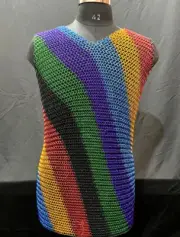Sleeveless Chainmail Top New Women Costume Fashion For Festival Cosplay Ren Fair