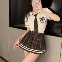 在飛比找momo購物網優惠-【流行E線】學生服 日系水手服JK制服 情趣角色扮演COSP