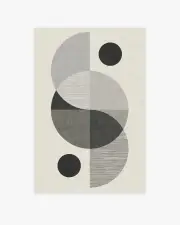 120' x 185' | Machine Washable Runner Rug | Kid & Pet Friendly | Indoor Rug | Nina Takesh Villette Greyscale Tufted Rug | Ruggable