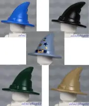 LEGO - 5x Wizard Witch Hat Green Sand Blue Black Tan - Minifigure Harry Potter