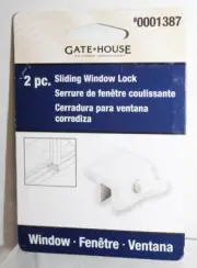 Gate House Thumbscrew Sliding Window Lock White #0001387 - 2-Pack