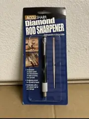 New AccuSharp Diamond Rod Knife and Blade Sharpener with Pocket Clip