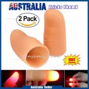2/4pcs Magic Light Up Finger Fingers LED Tricks Thumb Props Lights Novelty Toys