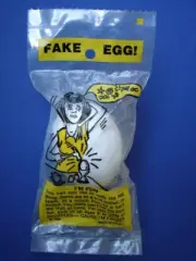 VINTAGE 1966 Mail Order NOVELTY TRICK FAKE EGG Johnson Smith Co GAG JOKE USA
