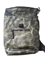 Duchamp Rubberized Camo Flipper Backpack Bag USB plug in NWT Laptop Pack