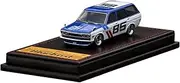 Ignition Model 1/64 Datsun Bluebird (510) Wagon Blue/White Finished Product