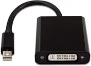 V7 J154510 Mini DisplayPort DVI Black Video Cable Adapters (Mini DisplayPort, DVI, Male, Female, Black)