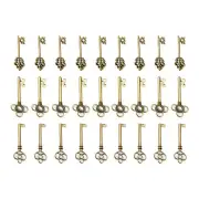30Pcs Set Antique Vintage Old Look Ornate Skeleton Keys Necklace Pendant Decors