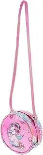 [LOLIPPYY] Lightweight Sequined Unicorn Shoulder Bag for Colorful Glitter Design Storage Pouch for Outings Parties and Photography Props
