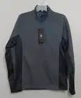 SPYDER Outbound 1/4 Zip Men's M Ski Snowboarding Jacket Charcoal/Black/Blue NWT
